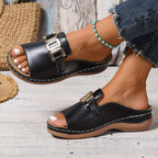 JEMIMA™ | BLOCK HEEL SLIP-ON SANDALS