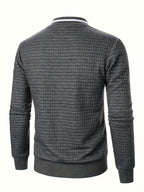 Raymond | Textured Zip-Up Bomber Jacket