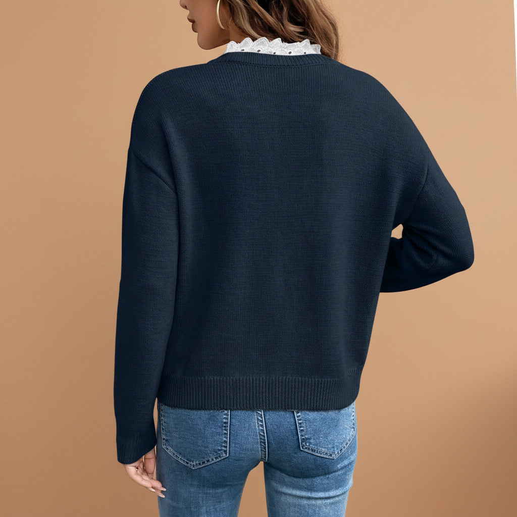 Sophie French Collar Blouse – side view