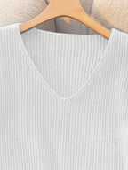 Verity | Ribbed V-Neck Sweater