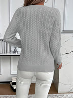 Faye | Cable-Knit Round Neck Sweater