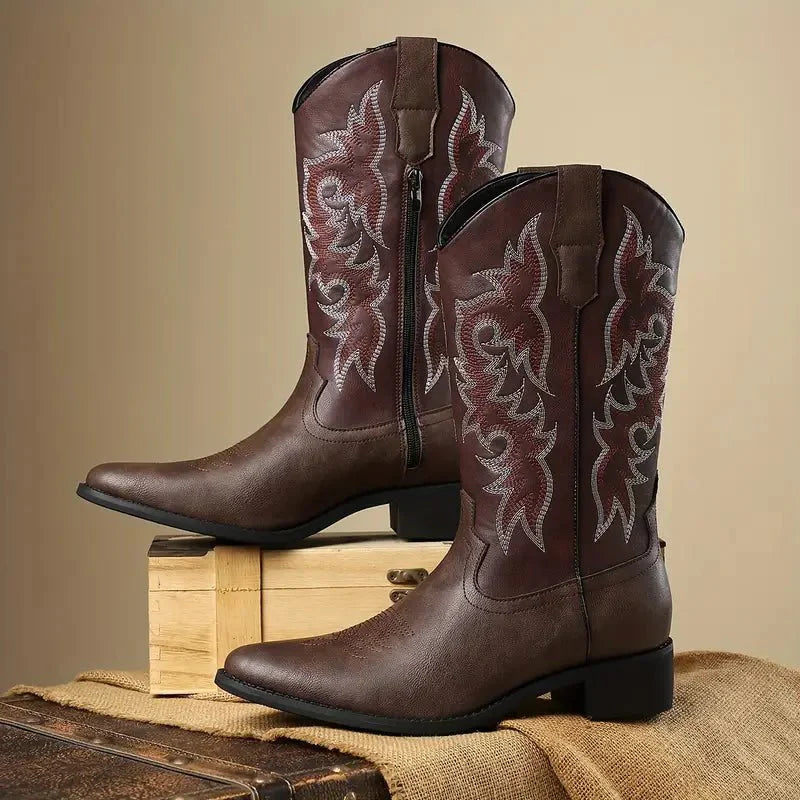 Carson | Western Leather Cowboy Boots for Men