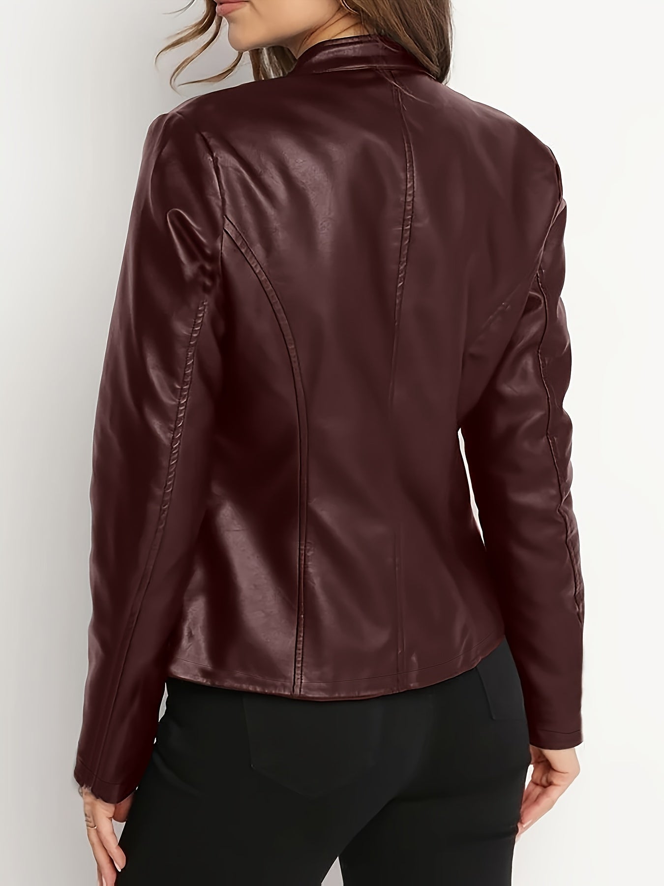 Vivian | Zip-Front Biker Jacket