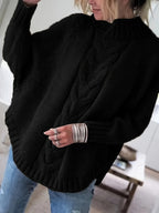 Corinne | Cozy High-Neck Cable-Knit Sweater