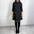 Mariselyne - Elegant Dress with Asymmetrical Pleated Detail