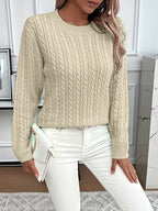 Faye | Cable-Knit Round Neck Sweater