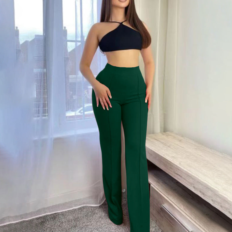 Women's High-Waisted Pants - Stylish and Comfortable