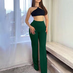 Women's High-Waisted Pants - Stylish and Comfortable