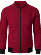 Raymond | Textured Zip-Up Bomber Jacket