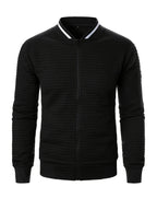 Raymond | Textured Zip-Up Bomber Jacket