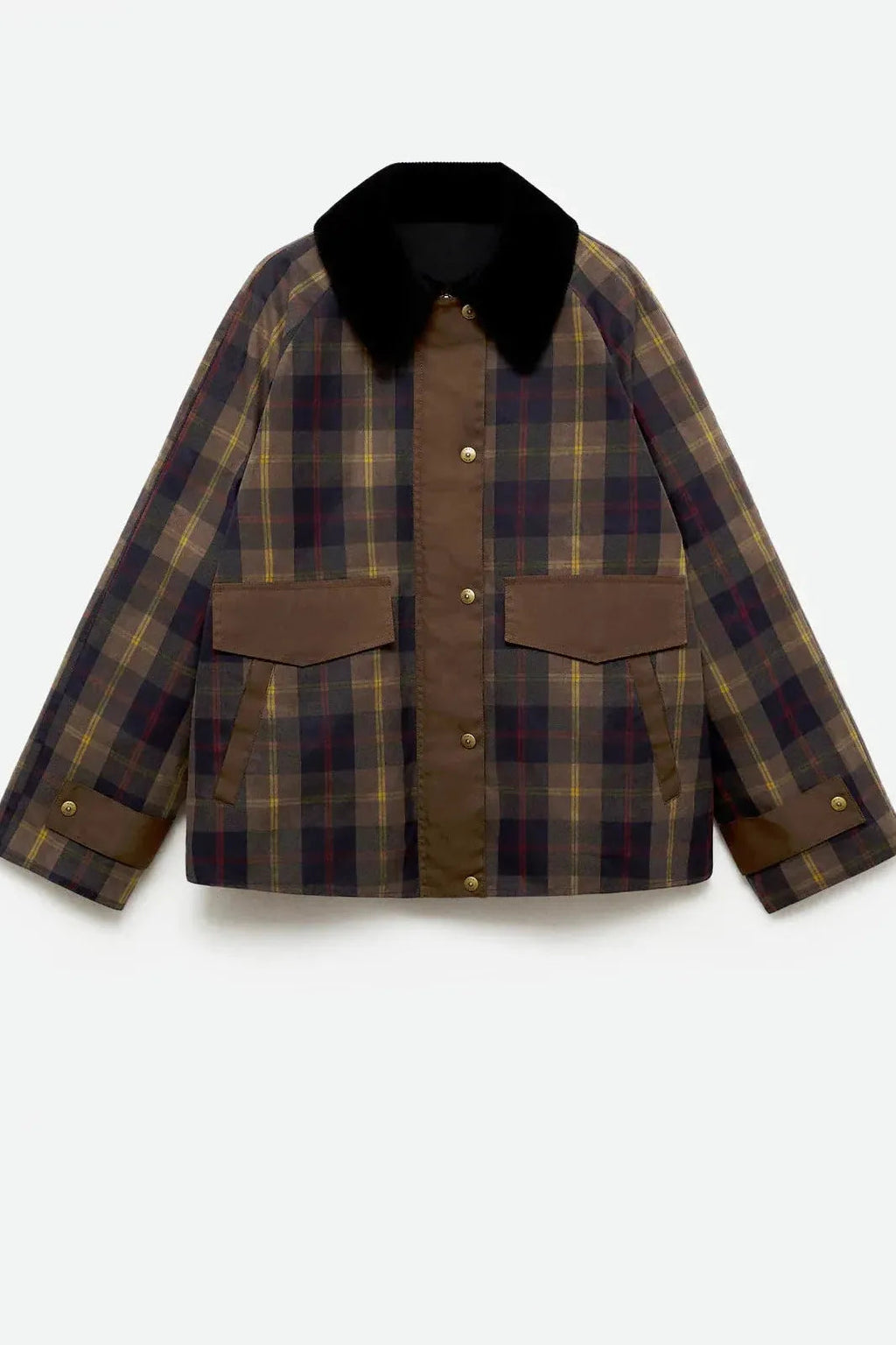 Tessa plaid jacket, front open