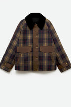 Tessa plaid jacket, front open