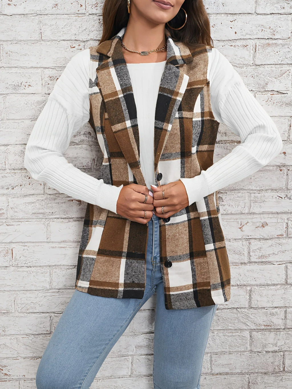 Camden | Wool Plaid Vest