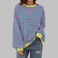 Margaret | Casual Long Sleeve Striped Sweatshirt
