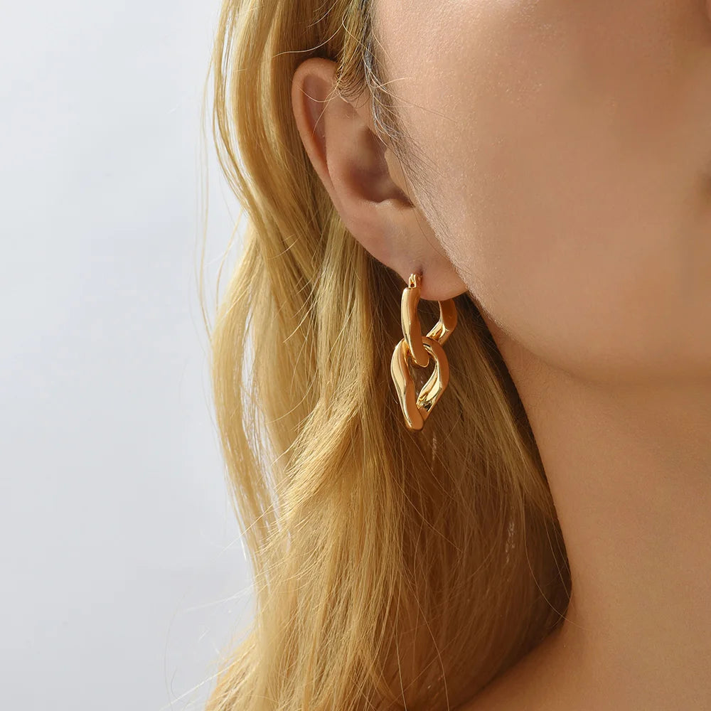 Aria | Chain Link Earrings