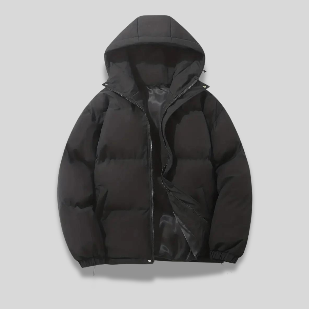 Lexy hooded winter jacket, flat lay