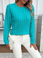 Faye | Cable-Knit Round Neck Sweater