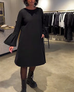 Jovalinne - Casual Dress with Flared Sleeves