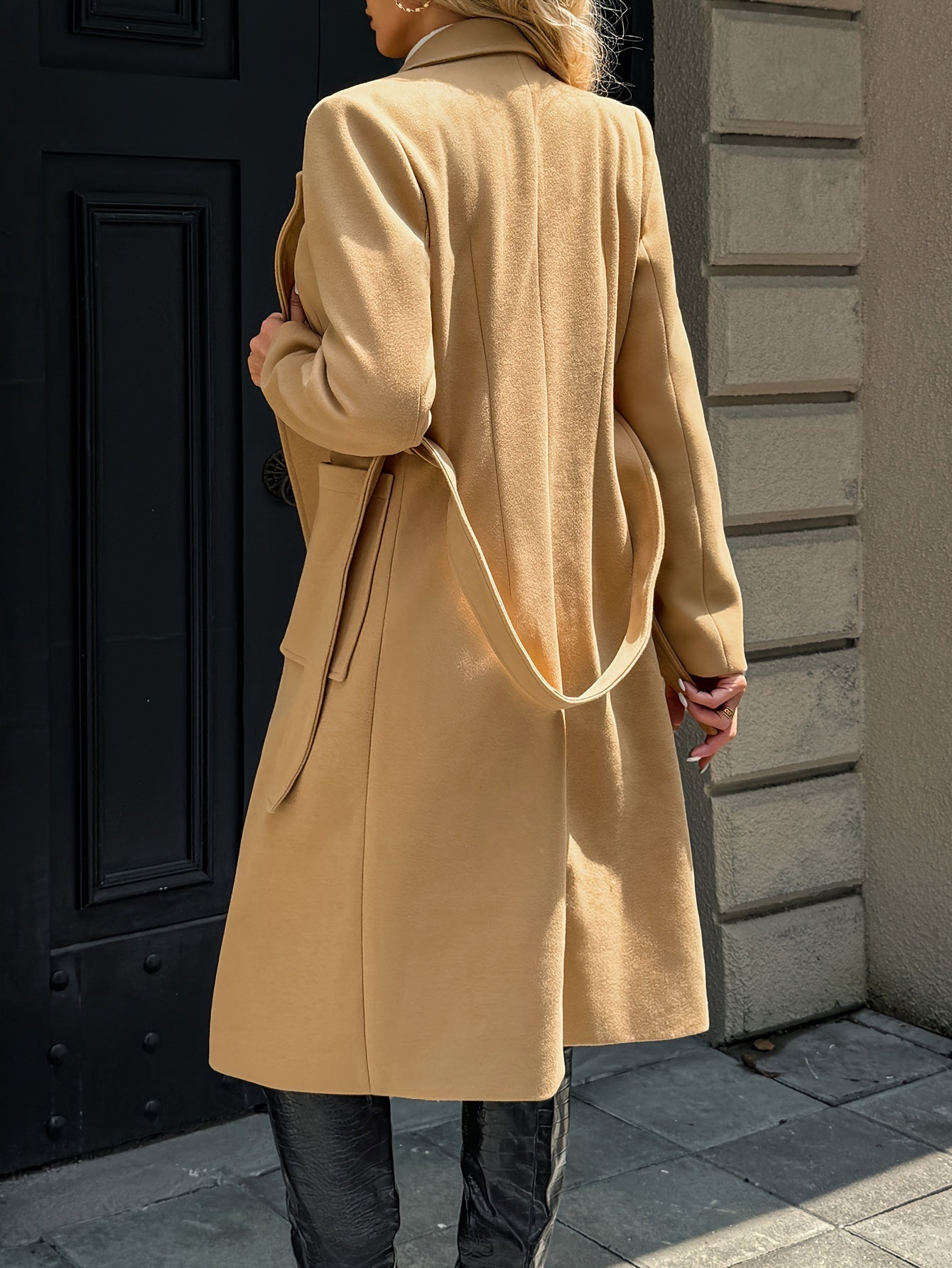 Evangeline | Tailored Belted Long Coat