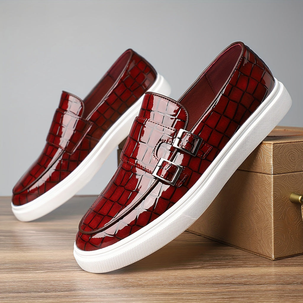 Xavier | Textured Slip-On Loafers