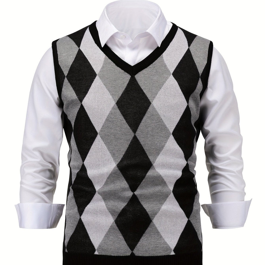 Chandler | Classic Argyle Sweater Vest