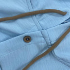 Callum | Solid Color Single Breasted Long Sleeve Hoodie