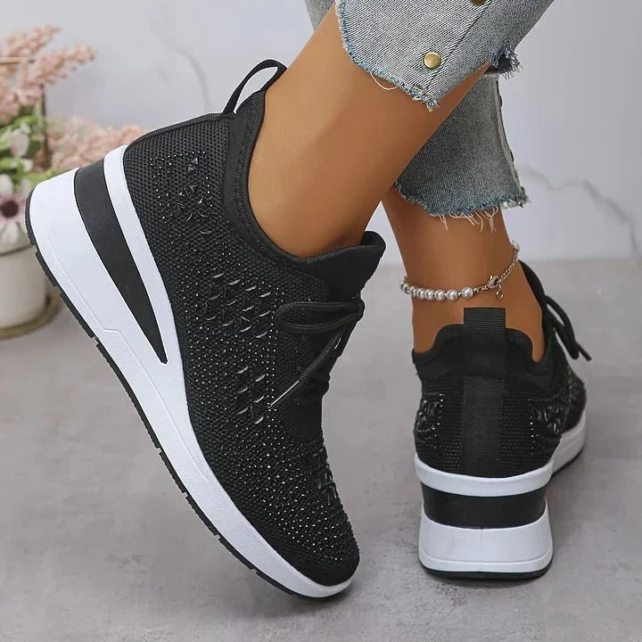 Giselle | Orthopedic Sneakers with Sparkling Rhinestones