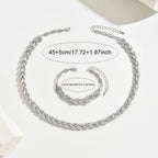 Elegant Rhinestone Fish Tail Jewelry Set