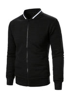 Raymond | Textured Zip-Up Bomber Jacket