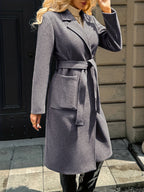 Evangeline | Tailored Belted Long Coat