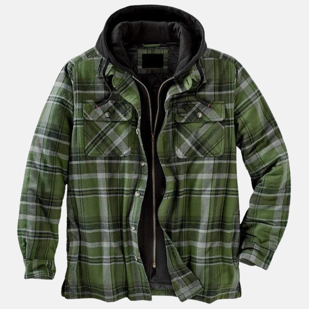 Rhett | Rugged Hooded Plaid Jacket