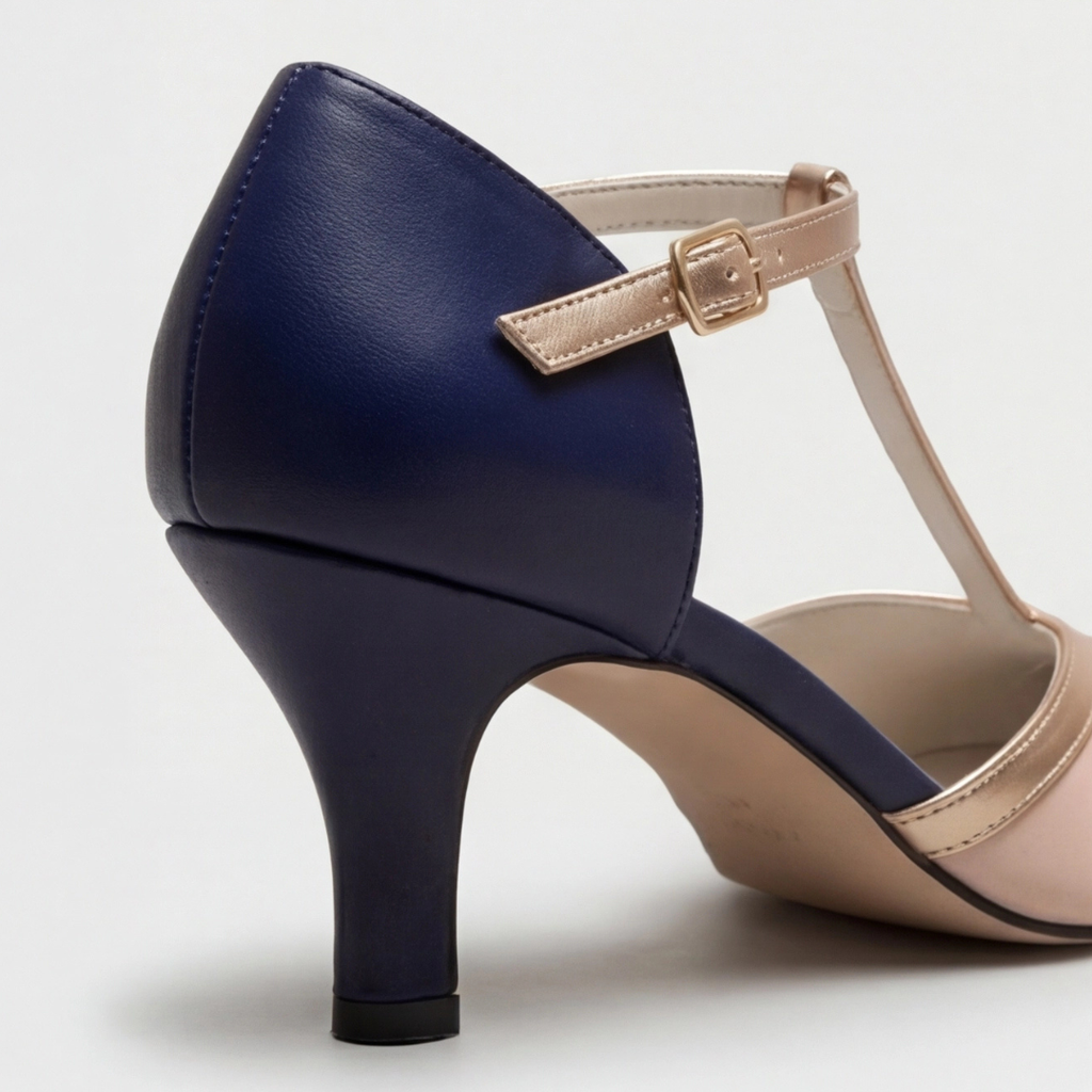 Veronica | Classic T-Strap Closed Toe Heel