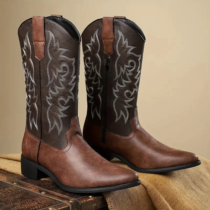 Carson | Western Leather Cowboy Boots for Men