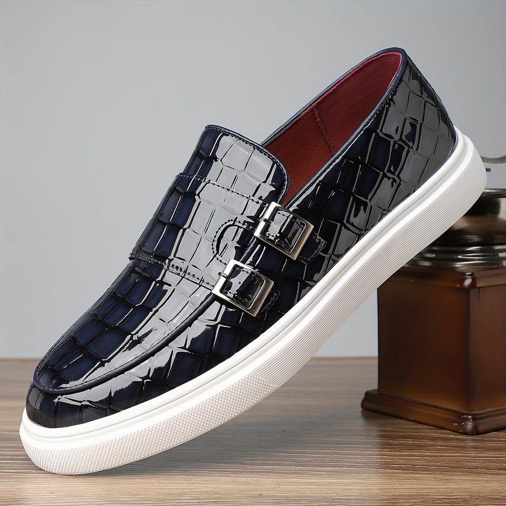 Xavier | Textured Slip-On Loafers