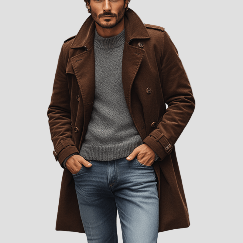 Grayson Corduroy Winter Coat – front view