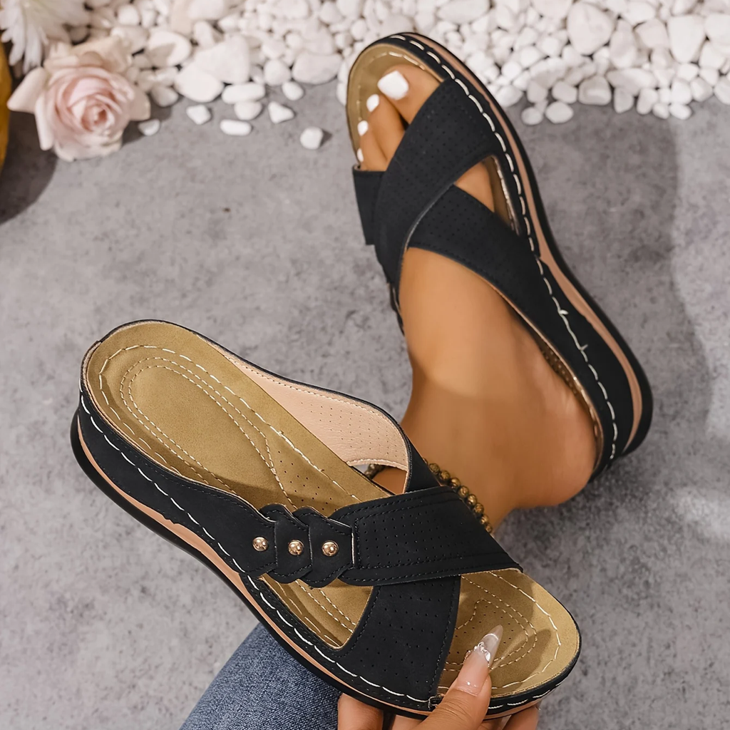 Charlotte | Premium Orthopedic Wedge Sandal