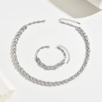Elegant Rhinestone Fish Tail Jewelry Set