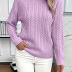 Faye | Cable-Knit Round Neck Sweater