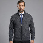 Owen | Solid Stand Collar Knit Cardigan