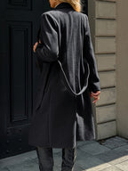 Evangeline | Tailored Belted Long Coat