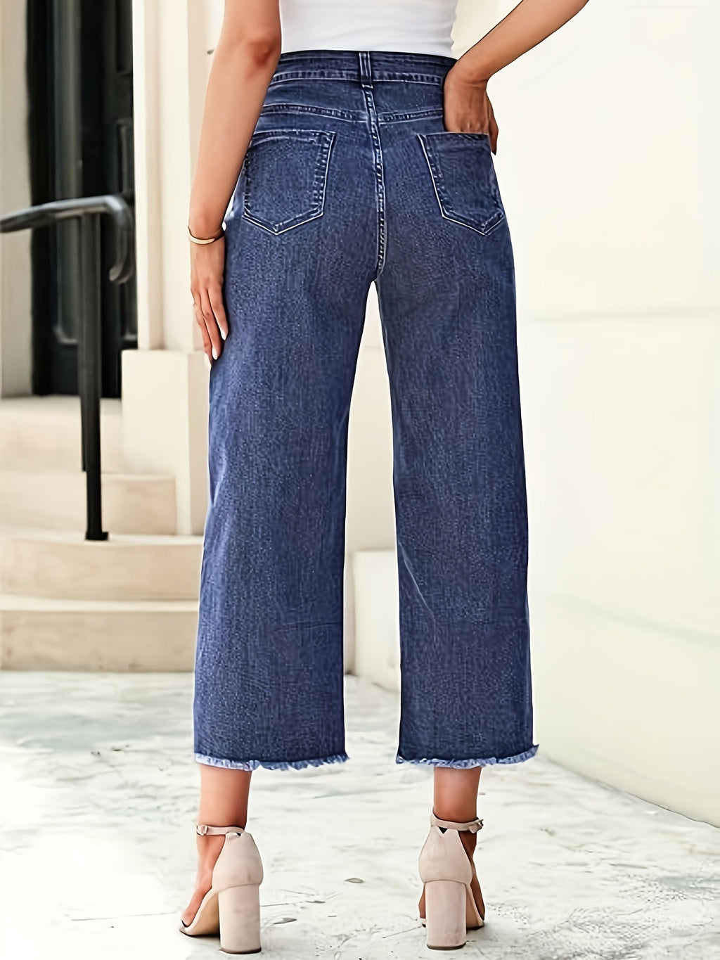 Denise | Tailored Cropped Straight-Leg Jeans