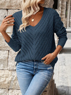 Elaine | Relaxed V-Neck Sweater