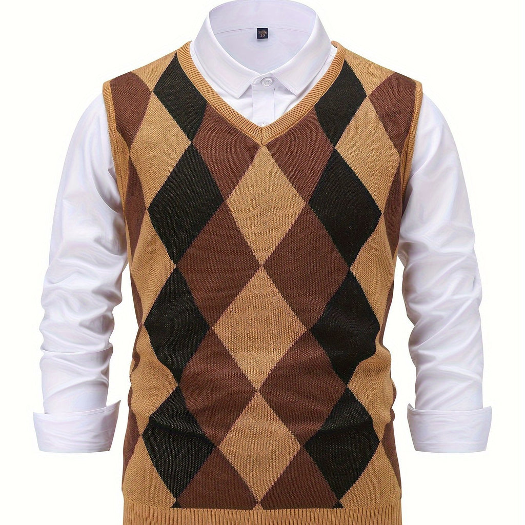 Chandler | Classic Argyle Sweater Vest