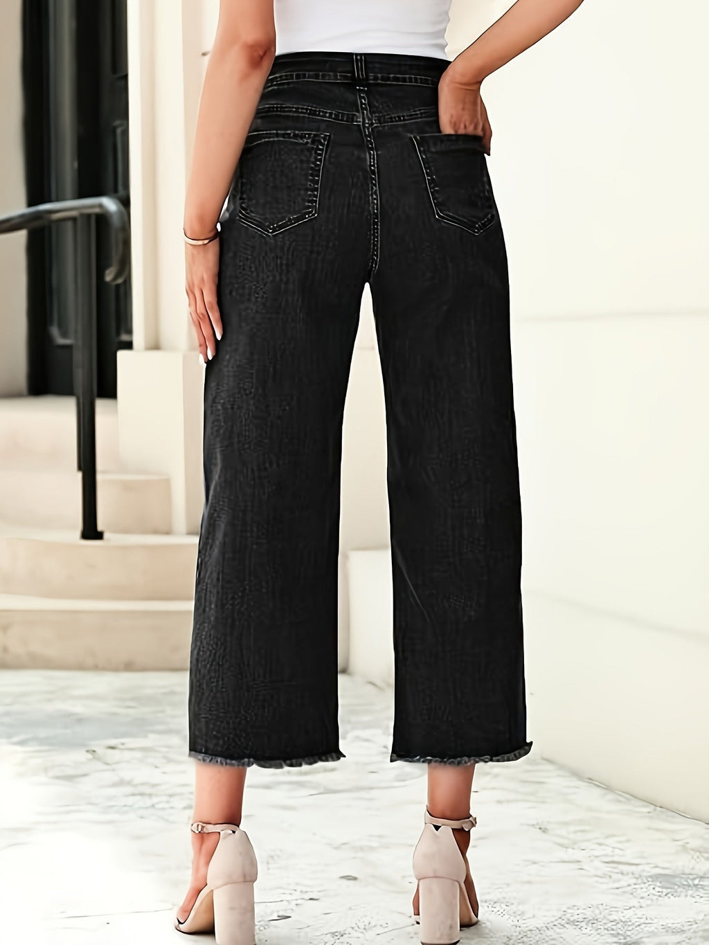 Denise | Tailored Cropped Straight-Leg Jeans