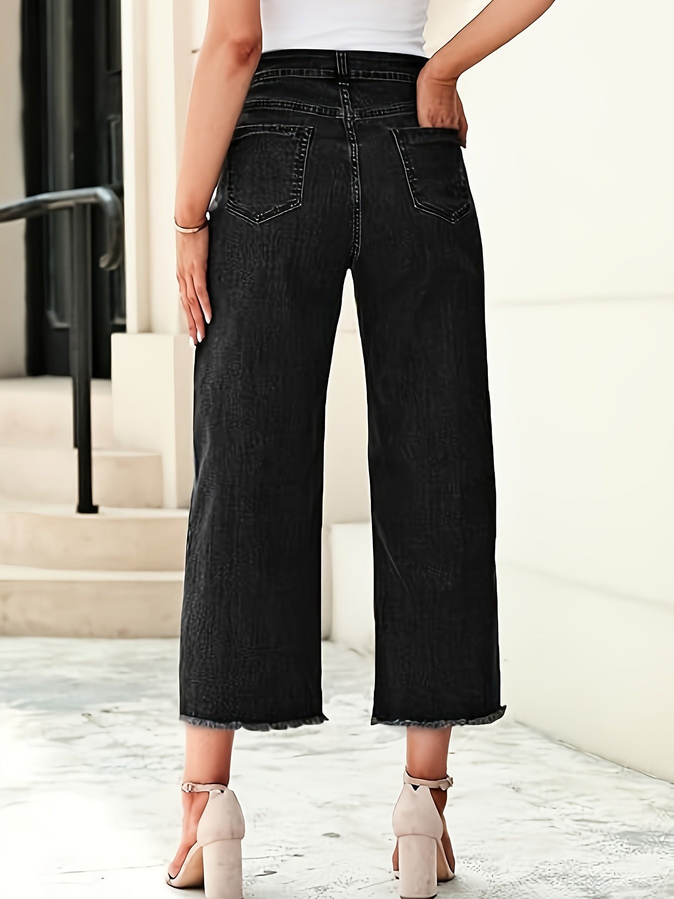 Denise | Tailored Cropped Straight-Leg Jeans