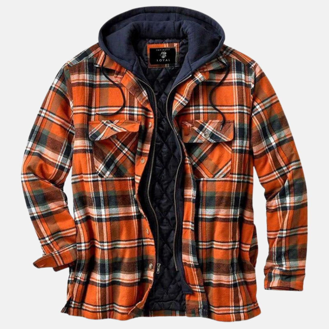 Rhett | Rugged Hooded Plaid Jacket