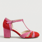 Joanna | Modern Closed Toe T-Strap Heels