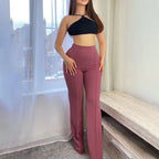 Women's High-Waisted Pants - Stylish and Comfortable
