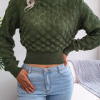 Melanie | Textured Cropped Sweater