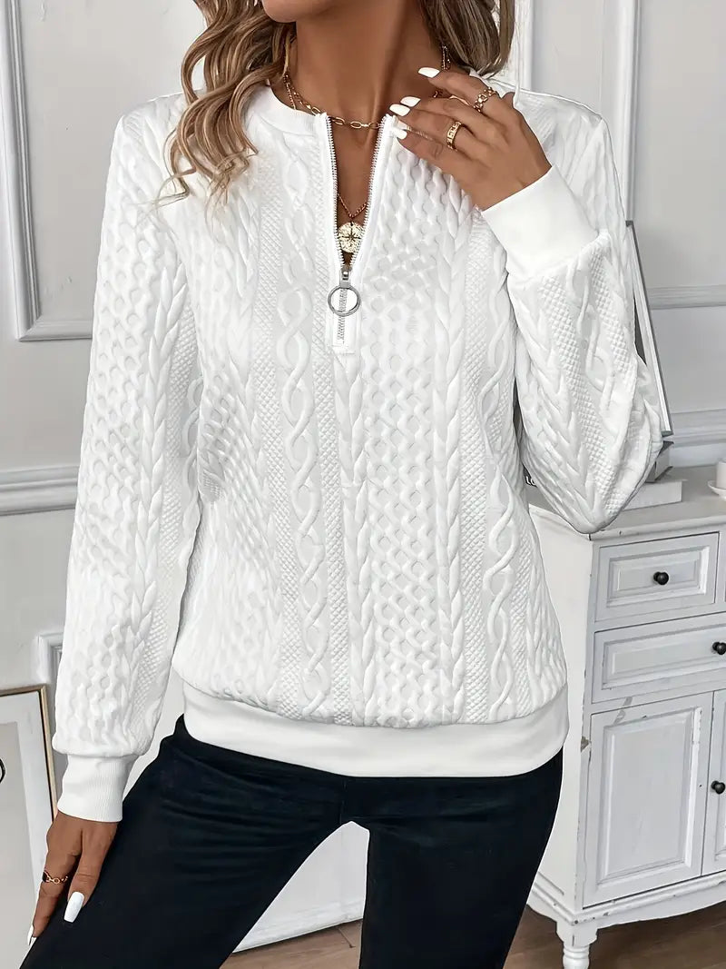 AMIE | SWEATER WITH ZIPPER